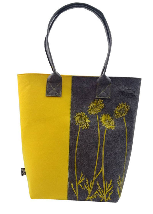 Daisy Design Shoulder Tote Bag by Jo Luping Design