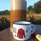 NZ Tramping Designed Enamel Mug by Wolfkamp & Stone