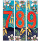 New Zealand Ceramic House Numbers 7 - 9