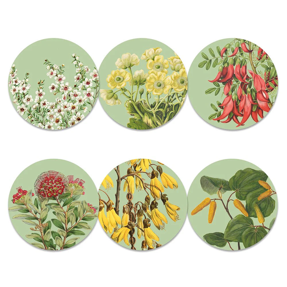 New Zealand Native Botanicals Boxed Placemats - Set Of 6
