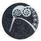 Ecofelt Coasters Kiwi on Dark Grey Set of 4 by Jo Luping