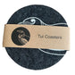 Ecofelt Coasters Tui on Dark Grey Set of 4 by Jo Luping
