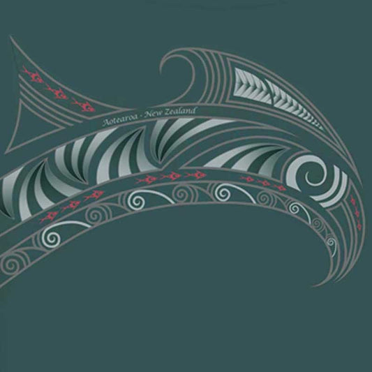 Wild Kiwi Mako Men's T-Shirt Detail