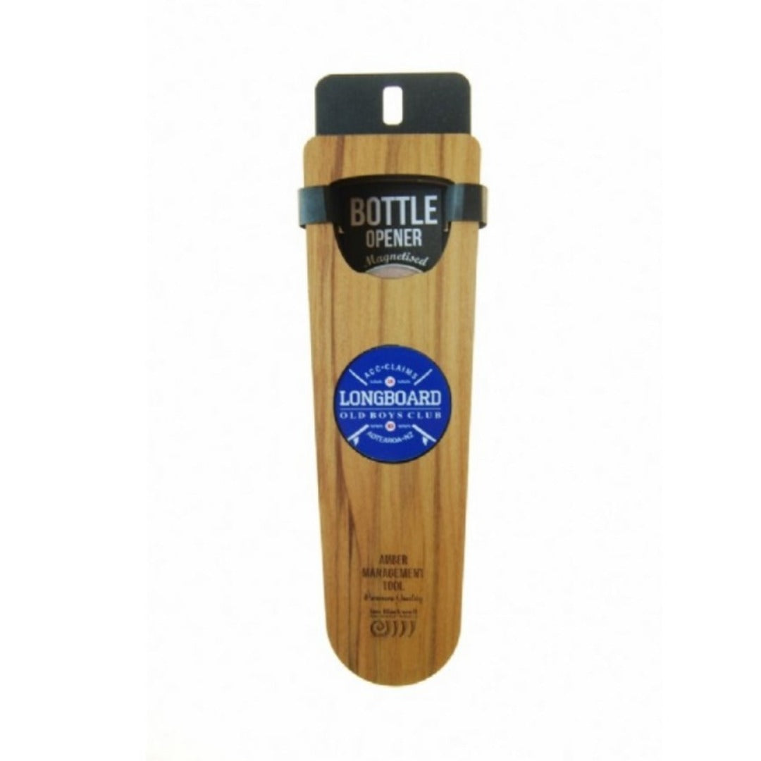 Amber Management Magnetic Rimu Bottle Opener Longboard