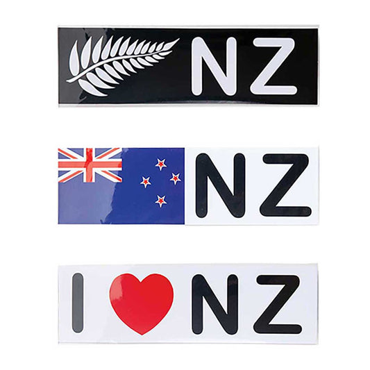 New Zealand Souvenir Stickers Mixed Set of 3