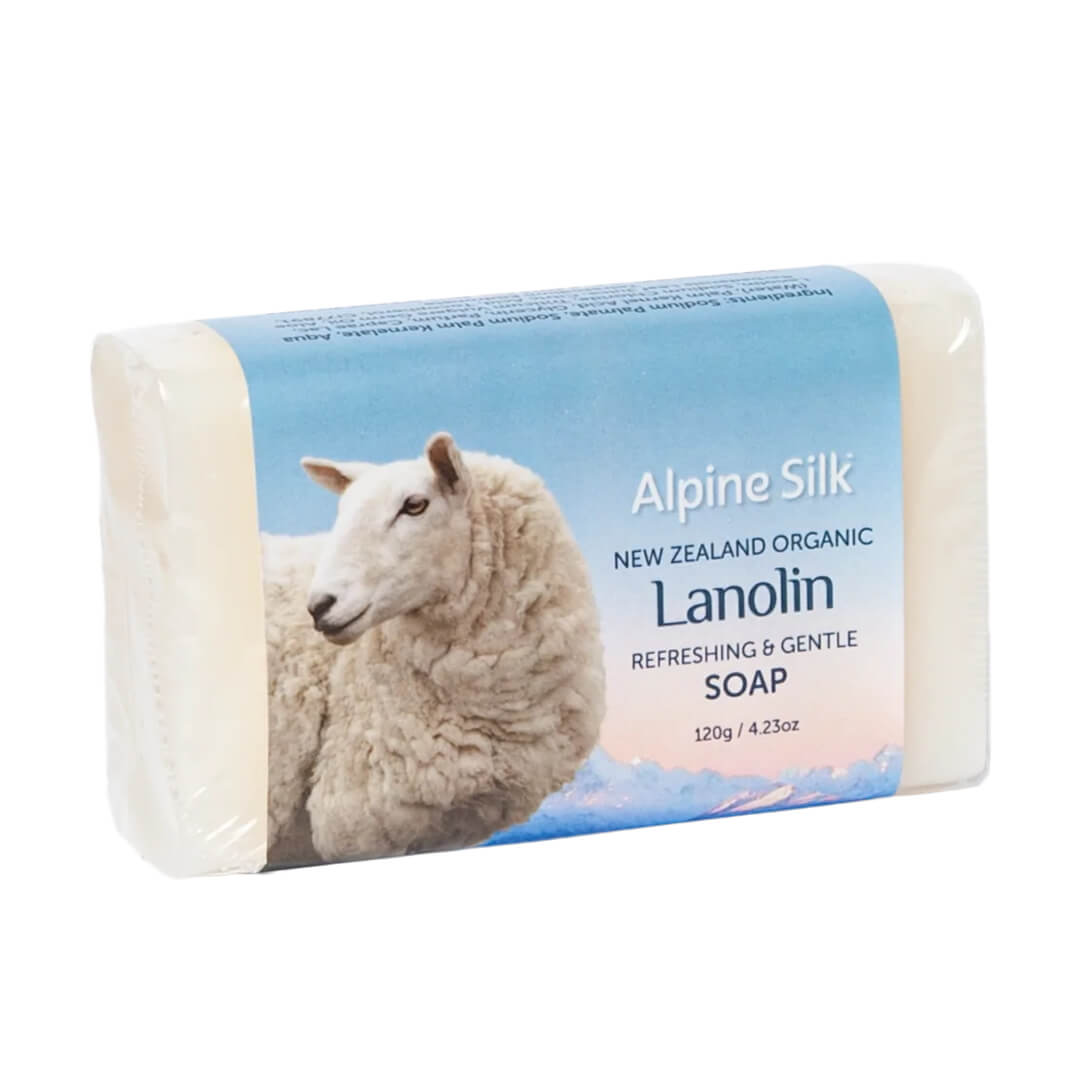 FREE Alpine Silk Organic Lanolin Refreshing & Gentle Soap 120g