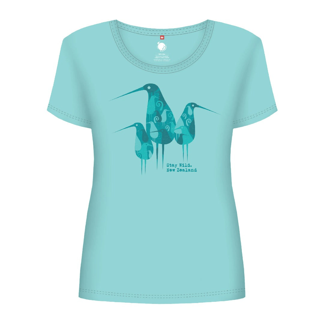 Kiwi Planet Stay Wild Kiwi Design Women's T-Shirt