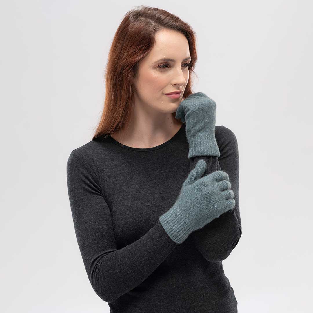 Merino Wool & Possum Fur Gloves by Merinomink