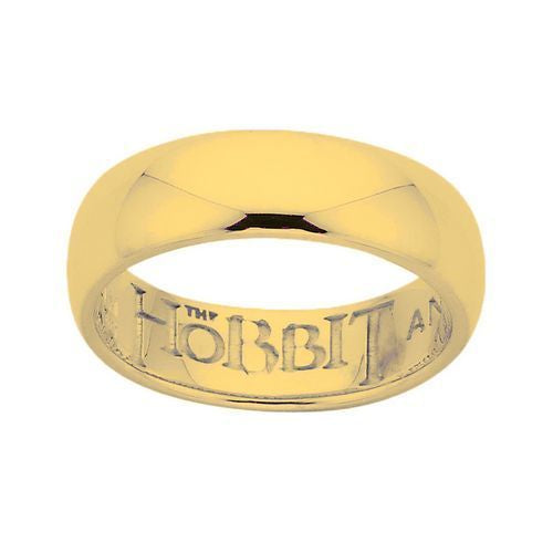 Official Licensed The Hobbit One Ring (Before the Fire) Gold