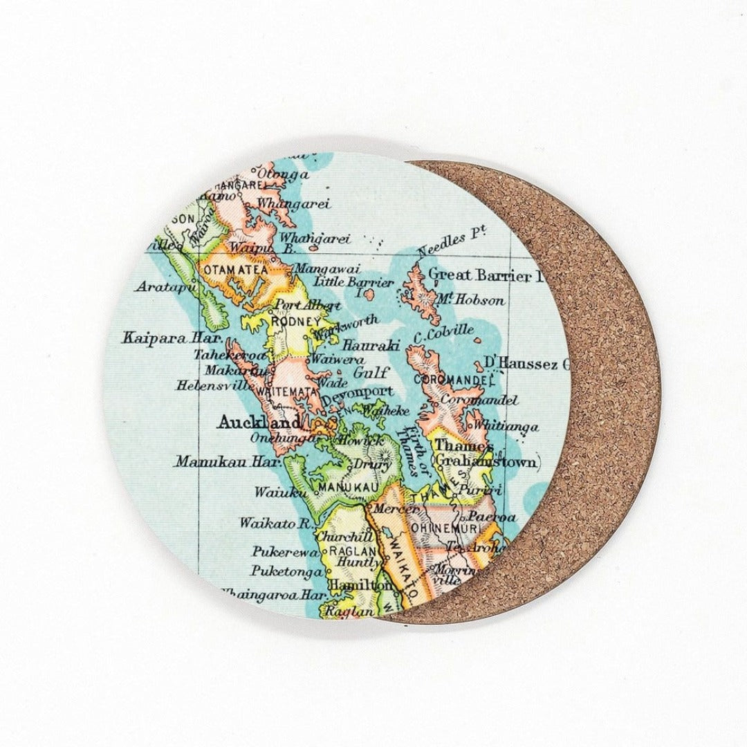 Vintage Map Coasters - 4 Regions - Mix'n'Match Designs