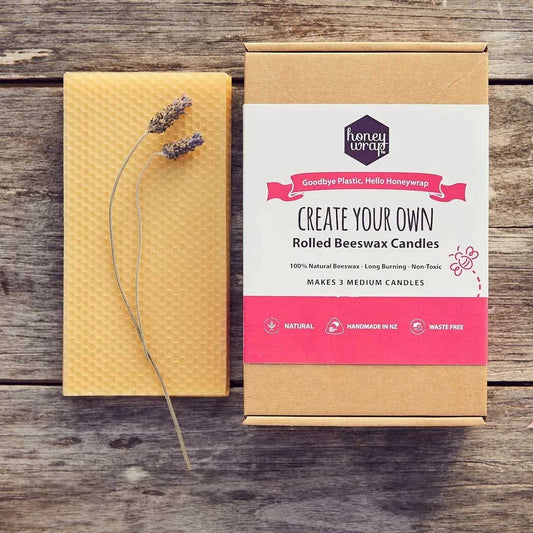 Create Your Own Honeywrap Beeswax Rolled Candle Kit 2
