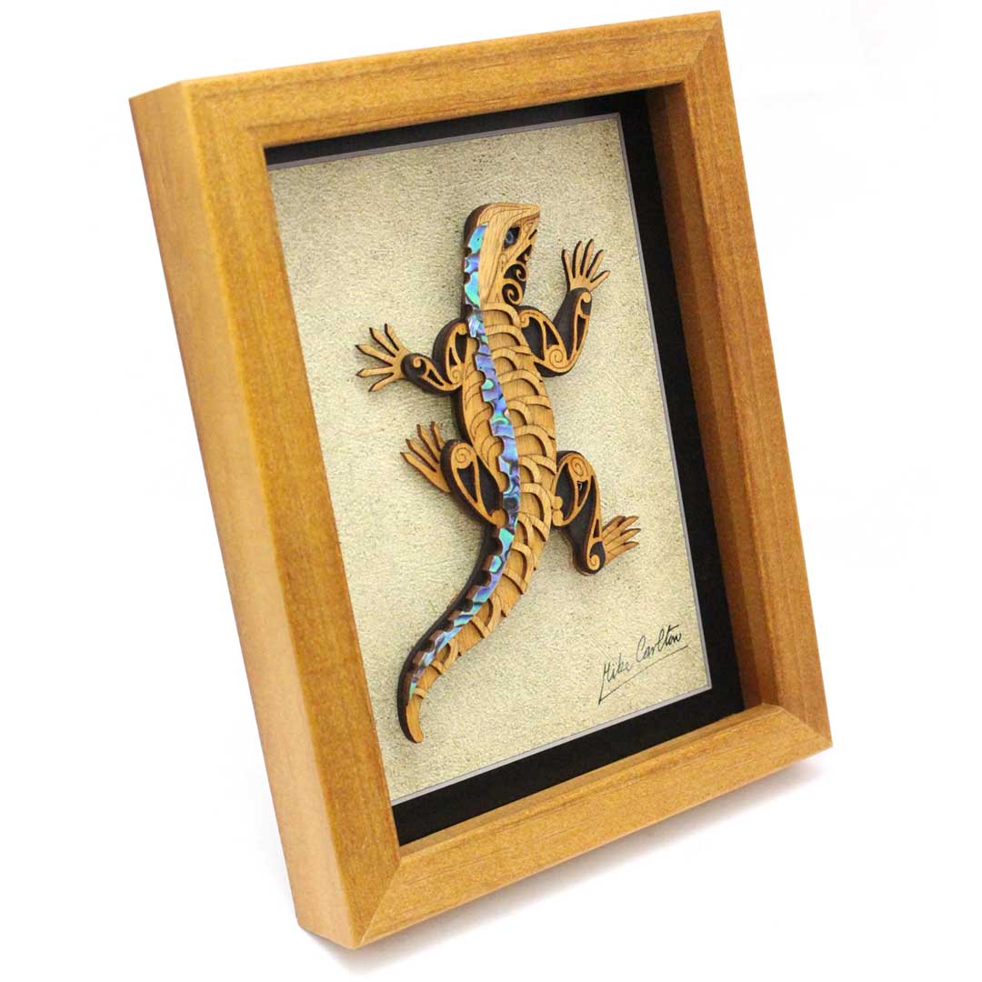 Framed Tuatara Lizard Side 2