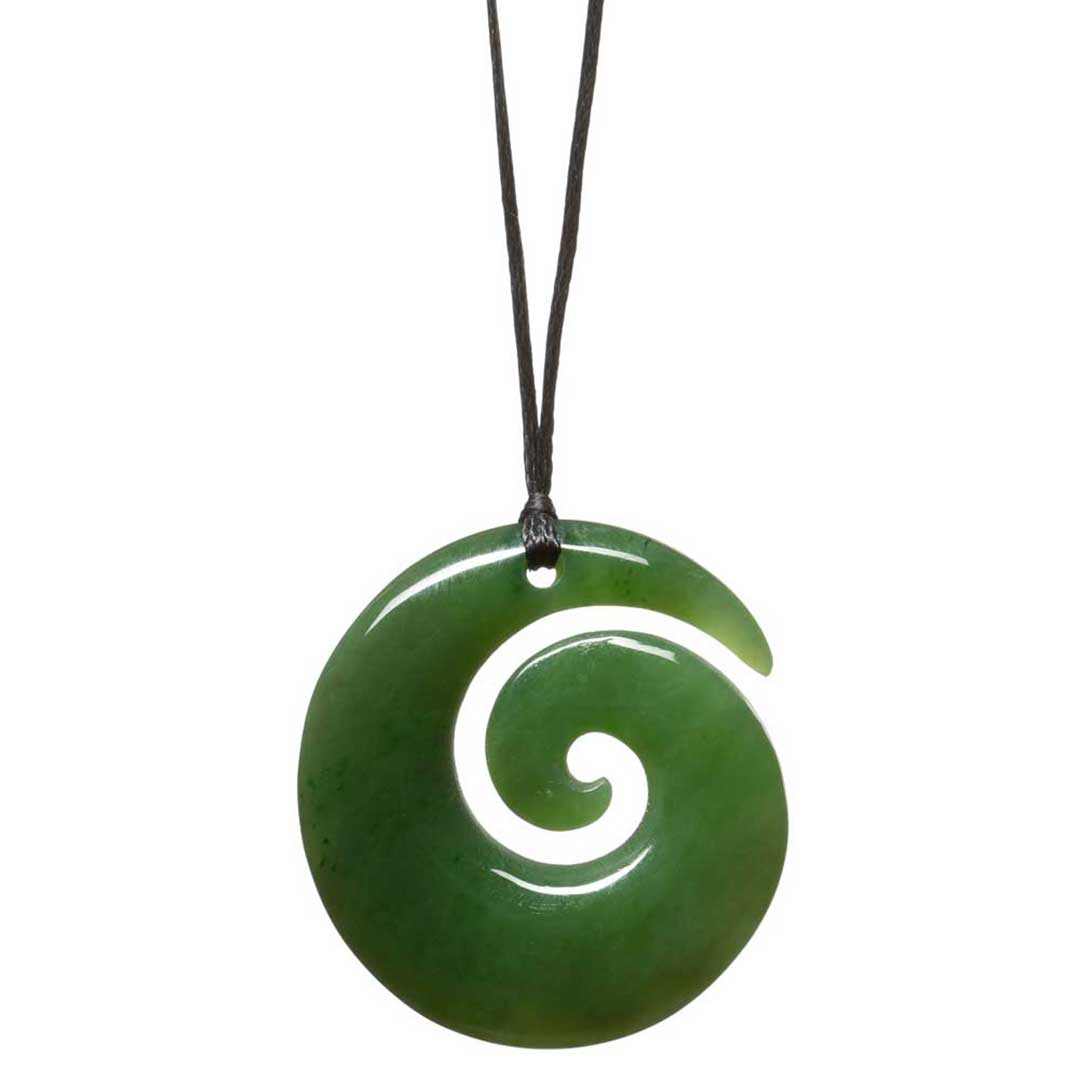 Koru Greenstone Pendant