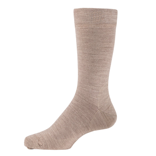 Mens Plain Merino Socks by Duthie & Bull Beige