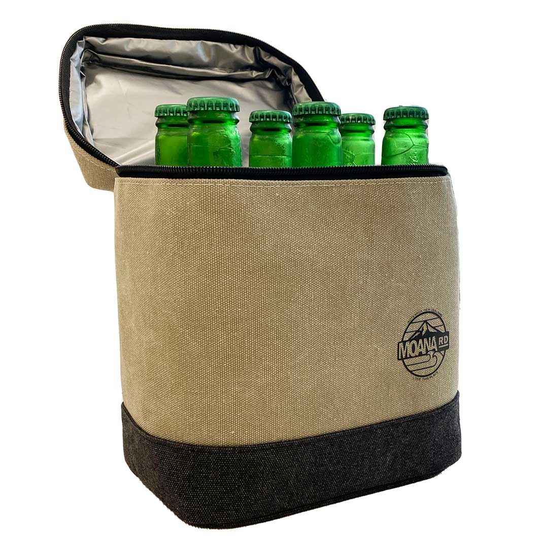 Canvas Cooler Bag with Bottles