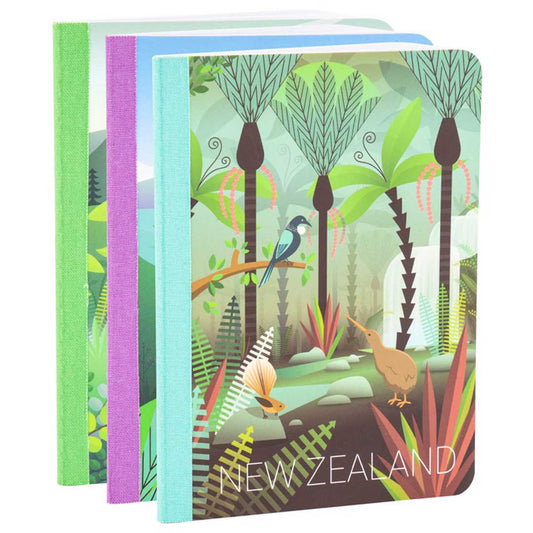 Mini Notebooks Set of 3 - Mixed New Zealand Scene Designs