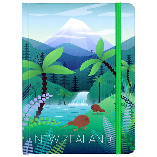 New Zealand Scene with Kiwi Design Notebook