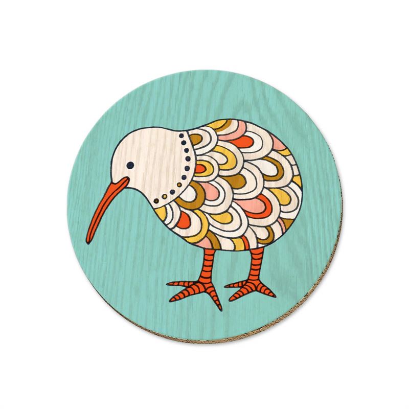New Zealand Colourful Native Birds Mix'n'Match Coasters by Tanya Wolfkamp