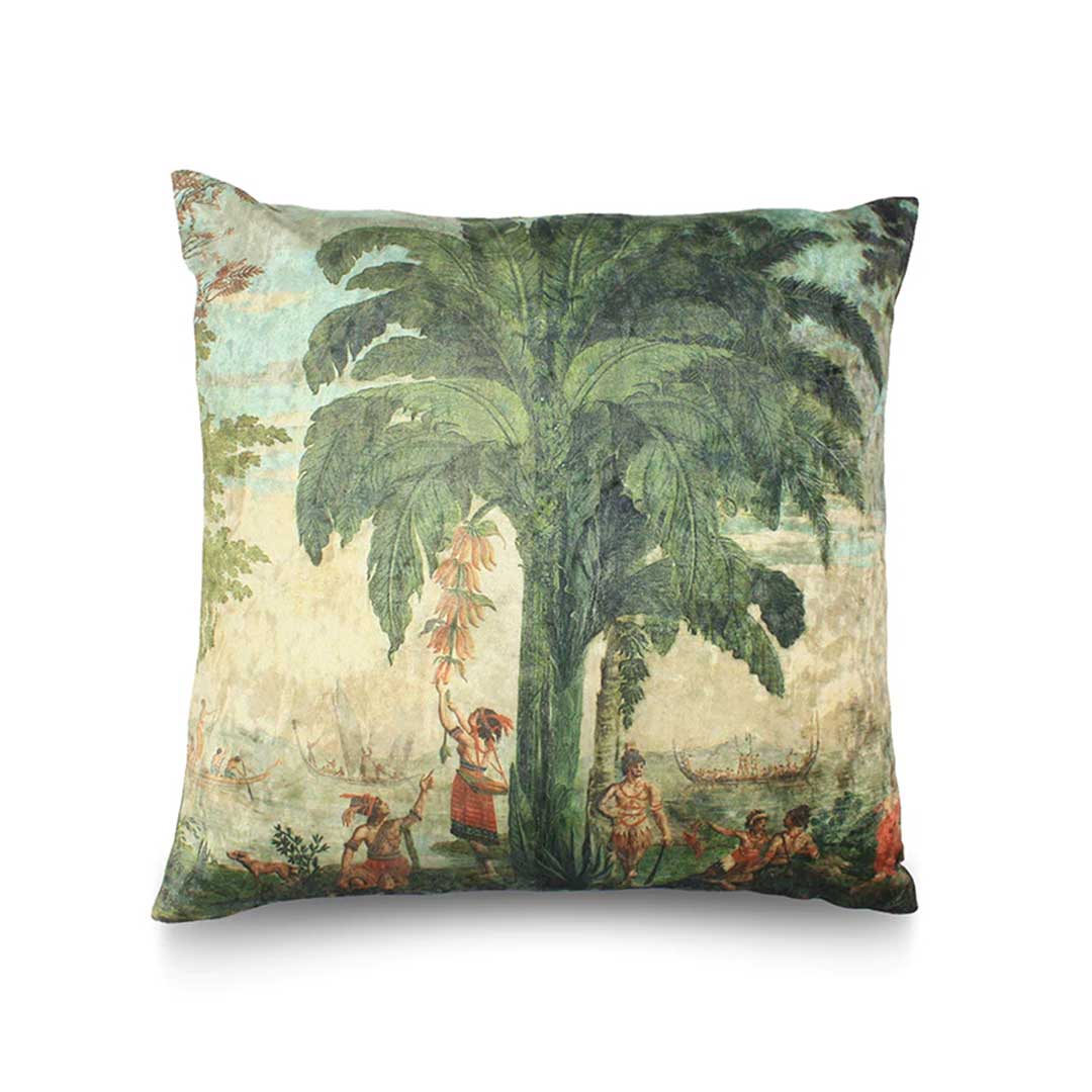 Native Peoples of the Pacific Ocean Velvet Cushion Cover