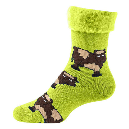 New Zealand Cow Bed Sock Emerald