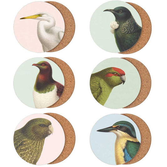 New Zealand Native Bird Mix'n'Match Coasters