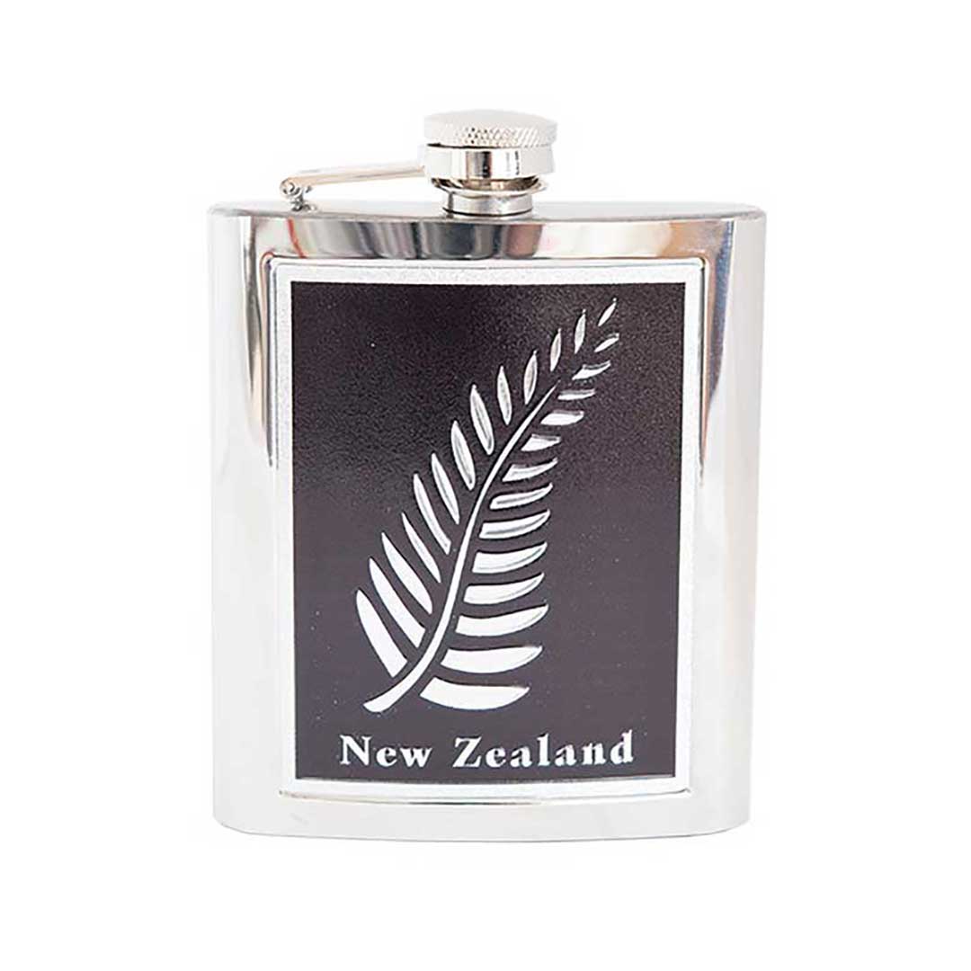 New Zealand Fern Stainless Steel Hip Flask