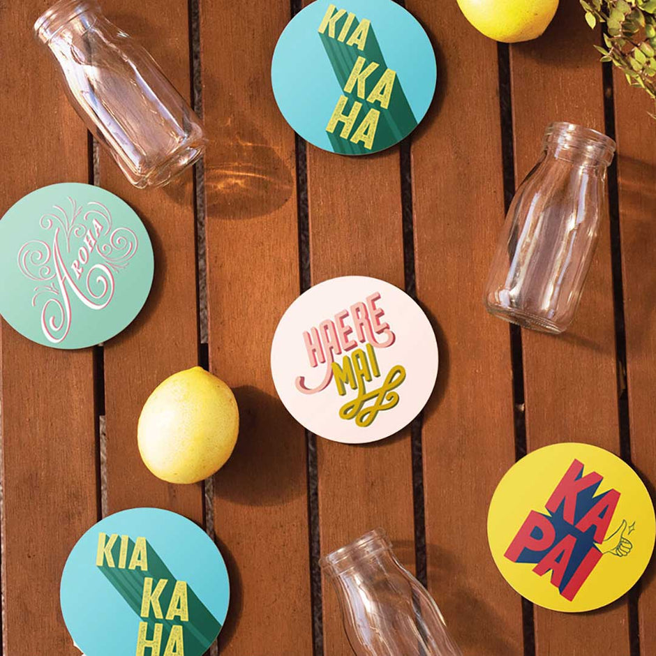 New Zealand Themed Coasters Silverfernz