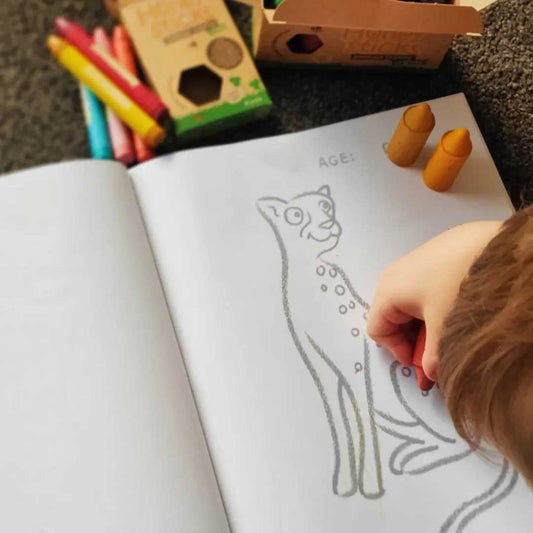 Toddlers First Colouring Book - An Endangered Animals Adventure Sample