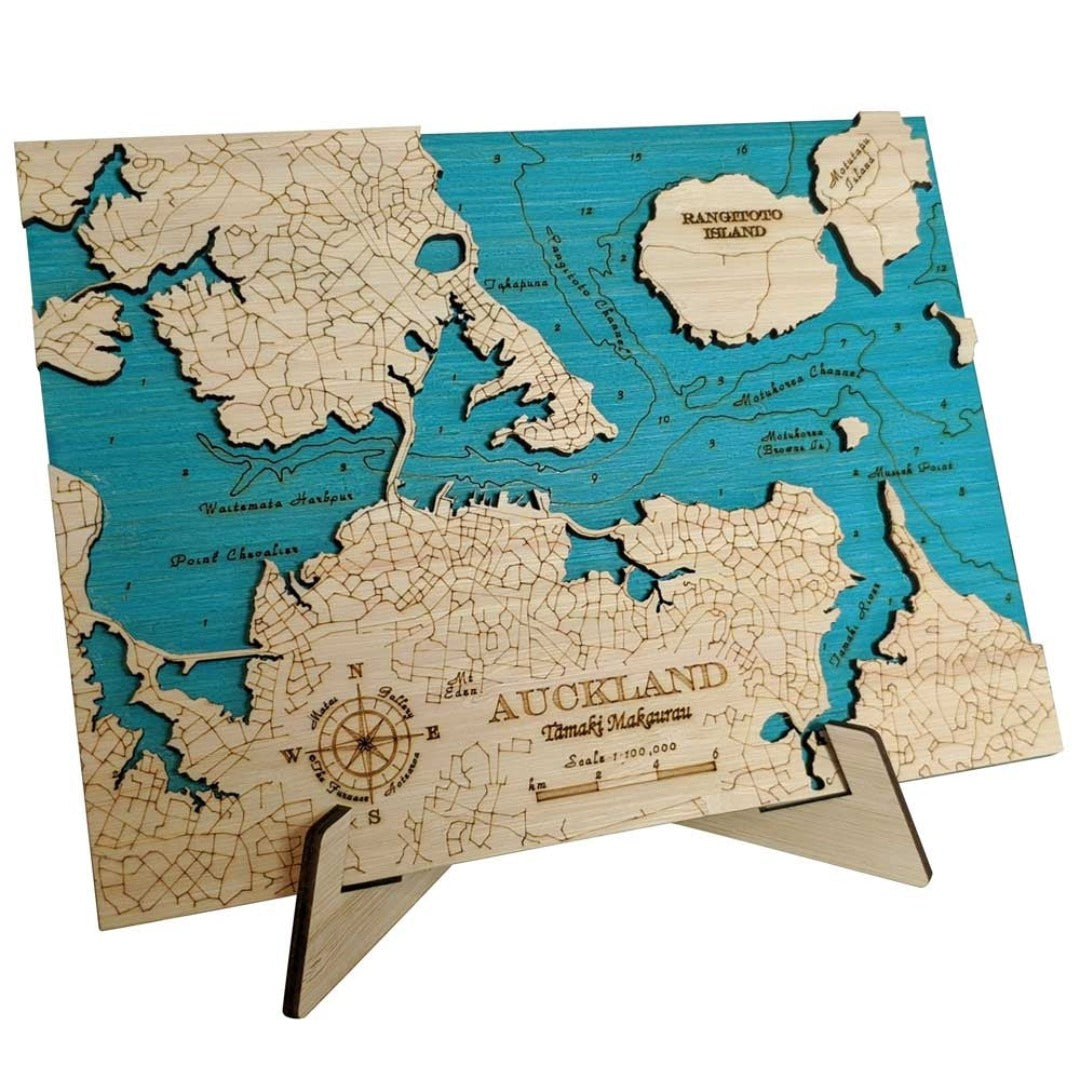 Auckland 3D Block Map Side
