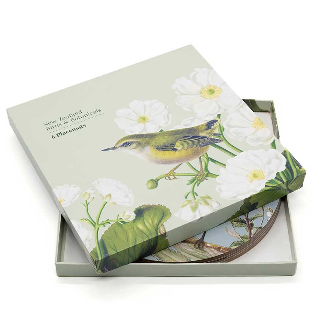 New Zealand Birds And Botanicals Boxed Placemats
