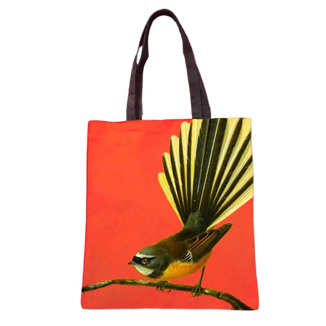 Bright New Zealand Fantail Tote Bag