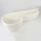 Ceramic Koru Long Bowl Set by Studio Ceramics White