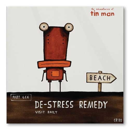 De-Stress Remedy by Tony Cribb Greeting Card