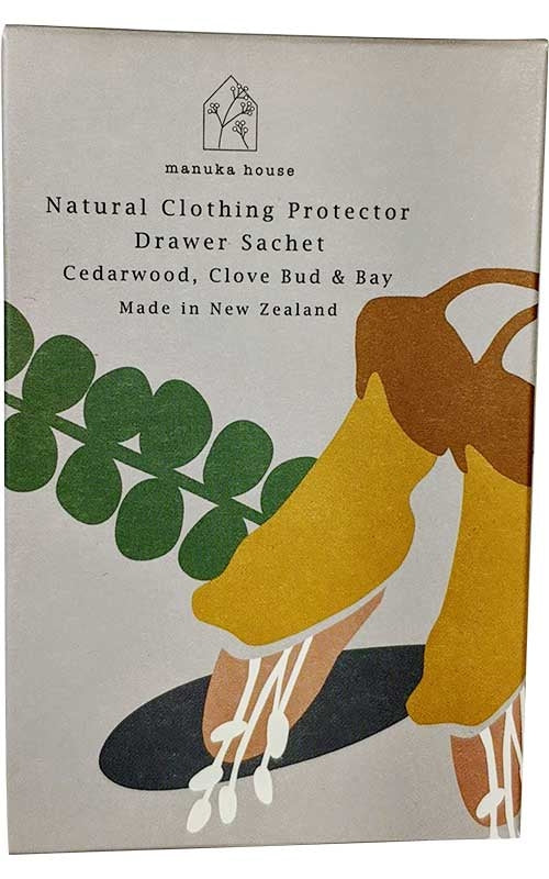 Natural Clothing Protector Drawer Satchet - Cedarwood