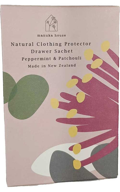 Natural Clothing Protector Drawer Satchet - Peppermint