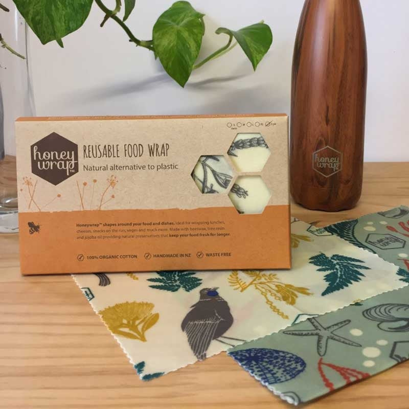 Honeywrap Reusable Food Wrap Three Pack Open