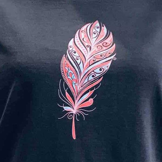 Kia Kaha Womens Feather T-Shirt Design