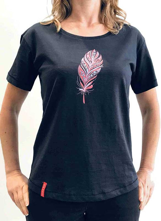 Kia Kaha Womens Feather T-Shirt