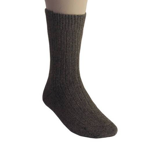 Possum Merino Wool Rib Socks Bark