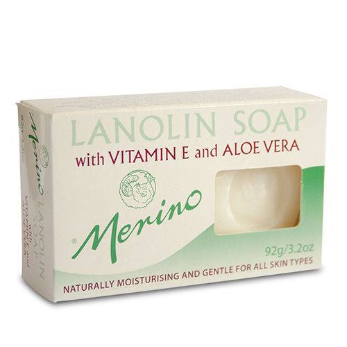 Merino Lanolin Soap with Vitamin E and Aloe Vera