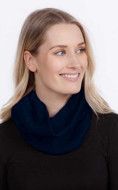 Native World Possum Merino Plain Neckwarmer Cosmic
