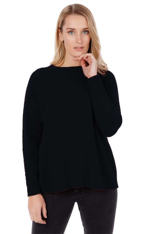 Native World Possum Merino Lounge Sweater Black