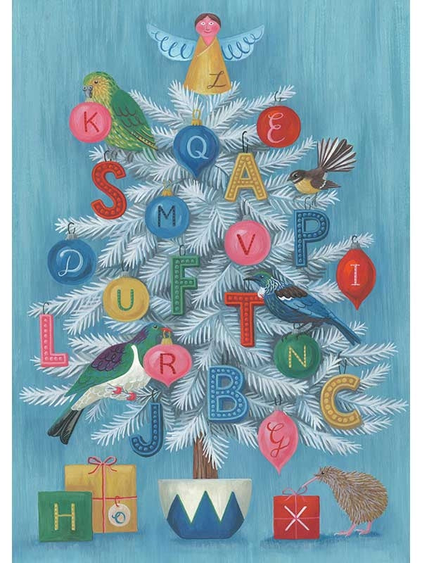 New Zealand Alphabet Christmas Tree Advent Calendar