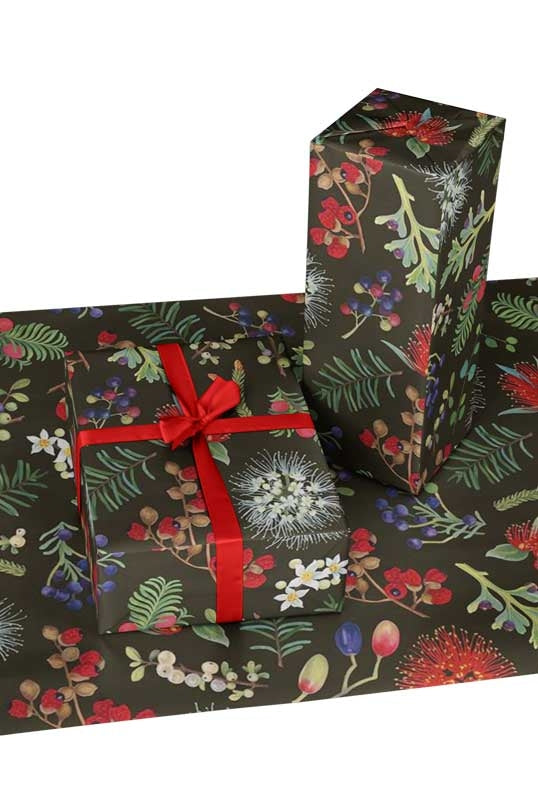 New Zealand Berries Gift Wrapping Paper presents