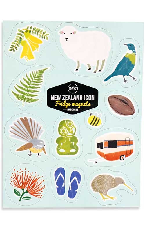 New Zealand Icons Fridge Magnets
