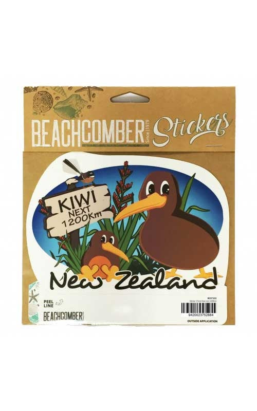 New Zealand Kiwi For The Next 1200km Sticker 15cm