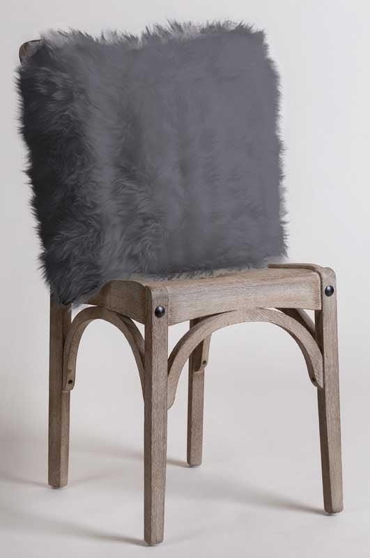 New Zealand Sheepskin Cushion - Grey
