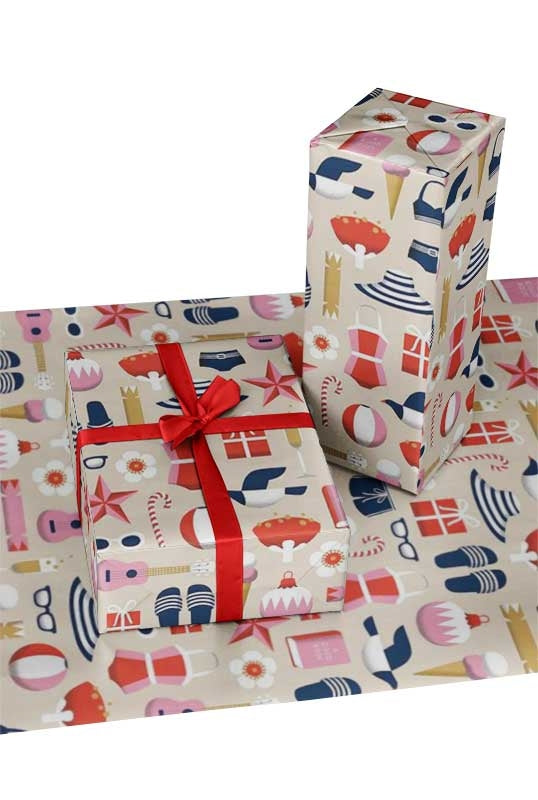 New Zealand Summer Gift Wrapping Paper Prsents