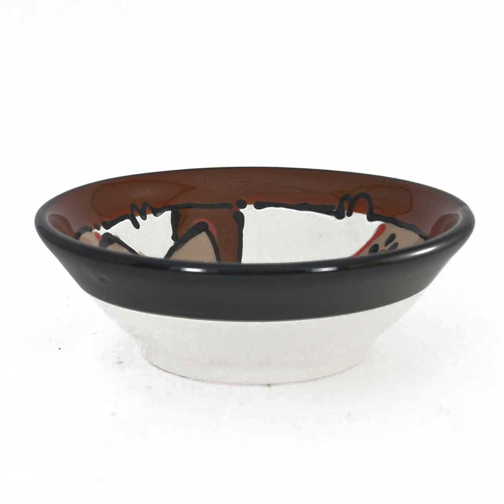 Pacific Design Dipping Bowl by Splashy Ceramics Side