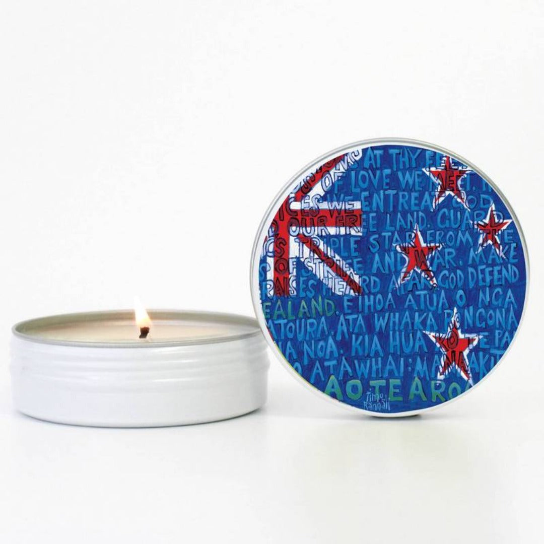 Portraits of New Zealand Candle Tins Flag